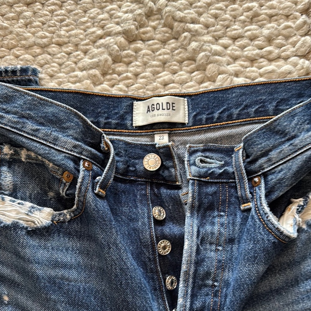 AGOLDE Distressed Blue Jeans 23